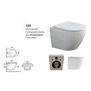 <span class=keywords><strong>WC</strong></span> <span class=keywords><strong>suspendu</strong></span> moderne sans bride, avec réservoir encastré, cadre complet, céramique blanche mate et grise - Product Image 4