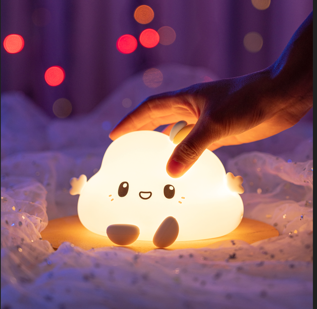 Children Night Light Cute Cloud Silicone Light