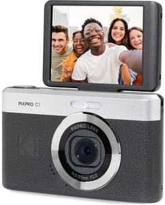 Cámara Digital PIXPRO C1 de 13MP, Compacta, Apuntar y Disparar, Pantalla LCD Abatible de 2.8 Pulgadas, Lente Gran Angular de 26 mm, Zoom 4X, 1080P Full HD - Product Image 2