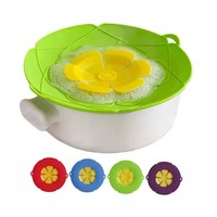 Silicone anti-déversement bouchon bouillir sur sauvegarde Silicone micro-ondes éclaboussures casserole Pot couverture Silicone déversement bouchon couvercle couvercle
