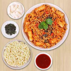 เส้นข้าวเค็มเผ็ดสไตล์เกาหลี อาหารจานด่วน บะหมี่ไก่งวงเผ็ดมาก 170 กรัม เส้นข้าวเค็มเผ็ด ต๊อกบกกี - Product Image 4
