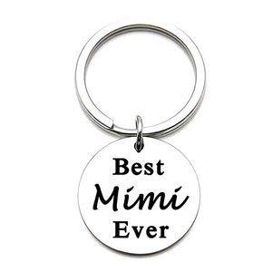 Portachiavi in Acciaio Inox Inciso 'Migliore Mamma di Sempre' con Testo Personalizzato, Regalo per la Festa della Mamma e del Papà, Souvenir Personalizzato - Product Image 2