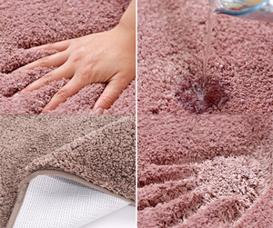 Tappetino Moderno Super Assorbente Rettangolare Antiscivolo <span class=keywords><strong>per</strong></span> <span class=keywords><strong>Cucina</strong></span> 2,5cm Tappeto da <span class=keywords><strong>Bagno</strong></span> Antiscivolo in Peluche TPR - Product Image 4