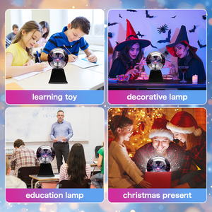 J & R Bán Buôn Plasma Bóng Hình Cầu Sét Ánh Sáng Đèn Đảng Magical Bóng Tĩnh Điện Nhấp Nháy Bóng 6Inch Dia12.7 Cm - Product Image 4