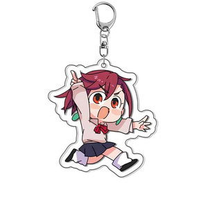 QY Custom Anime Style Acrylic Keychain Double Sided Printed Clear Chibi Character Key Ring Cute <b>Bag</b> <b>Charm</b> - Product Image 5
