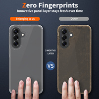 Étui rigide transparent antichoc pour téléphone portable Samsung Galaxy A37