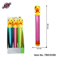 Jouet promotionnel amusant d'été, canon à eau en plastique de 36,5 cm en forme de canard avec bonbons durs pour les enfants, jeu en plein air