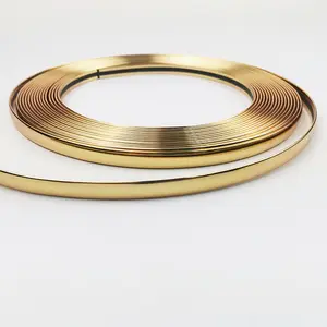 Nẹp trang trí PVC của nhà sản xuất, kích thước 10mm 12mm 15mm, màu vàng chrome, phụ kiện ngoại thất với màu vàng sáng - Product Image 6
