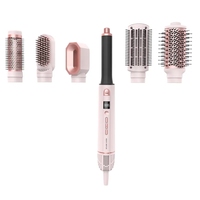 Nouveauté Brosse soufflante à flux d'air haute vitesse 21 m/s 6 en 1 Styler de cheveux automatique avec écran LCD numérique