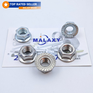 M14 M4 M30 M5 M28 M15 M12x1.5 GR5 Titan mặt bích hạt malaxy Hex mặt bích hạt - Product Image 3