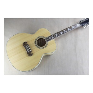 กีตาร์โปร่งไฟฟ้า Jelo Flyoung 12 สาย ขนาด 43 นิ้ว วัสดุหน้ากีตาร์อื่นๆ ทำจากไม้ดำ  ฟิงเกอร์บอร์ดไม้เมเปิล ด้านหลังและด้านข้างเคลือบเงา  3 พิน - Product Image 1