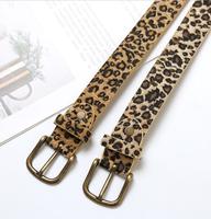 Offre Spéciale Dame Ou fille Maigre Léopard Ceinture Avec Boucle Ardillon Ceinture Pour Robe Longue Usine Ont En stock