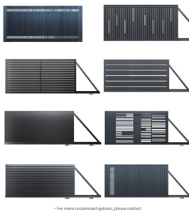 Puerta Sanovia <span class=keywords><strong>de</strong></span> Alta Gama, Estilo Francés, Puerta <span class=keywords><strong>de</strong></span> Patio, Puerta Corredera Automática <span class=keywords><strong>de</strong></span> Aleación <span class=keywords><strong>de</strong></span> <span class=keywords><strong>Aluminio</strong></span> <span class=keywords><strong>para</strong></span> Exteriores, Puerta <span class=keywords><strong>de</strong></span> Garaje Inteligente <span class=keywords><strong>para</strong></span> Casa - Product Image 4