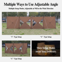 Paravent portable pliable en tissu Oxford avec fenêtre, installation rapide pour le camping, la plage et les événements en plein air
