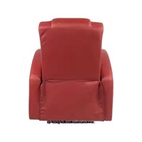 Fauteuil inclinable électrique en cuir de haute qualité avec coussin d'assise épais et dossier réglable pour home cinéma