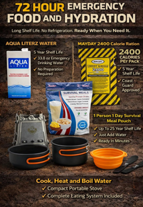 Kit de Emergencia para 4 Personas, Mochila de Supervivencia de 72 Horas con Alimentos de Larga Duración, Agua, Primeros Auxilios, Herramientas de Iluminación - Product Image 4