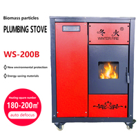 Chauffage d'air à alimentation directe en usine de 25 kW Poêle en acier autoportant Cheminée à feu véritable Chaudière à vapeur à biomasse en bois