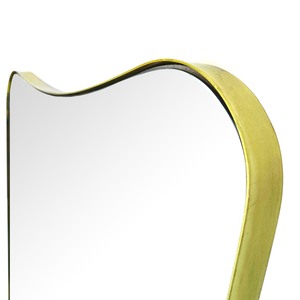31" Inch RIANHOU Irregular Shape Gold Wall Mounted Metal <strong>Frame</strong> <strong>Mirror</strong> Decorative for Living Room - Product Image 4
