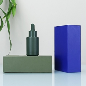 Customized 30ml Matte Beige Glass Dropper <b>Bottle</b> with Flat Shoulder Sealed for Essential Oils Includes Gift <b>Box</b> - Product Image 2