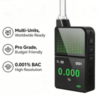Aectec H3 Pro Électronique Automobile, Testeur d'Alcoolémie avec Écran LCD Rétroéclairé, Alcootest