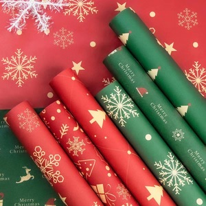 Papier d'emballage de Noël grand format, épais, pour emballage cadeau, artisanat, boîte cadeau, bouquet - Product Image 2