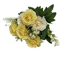 DREA Vrac Faux fleurs 7 têtes bouquet de fleurs de roses artificielles pour la décoration florale de la pièce maîtresse de mariage