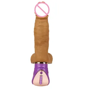 Realistic medical silicone big dildo vibrating strech massager artificial penis vibrator sex toys for woman adult masturbator