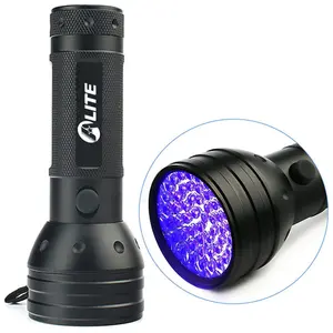 UV tia cực tím Đèn pin Blacklight đèn Torch LED UV 51led cầm tay di động Pet nước tiểu vết Detector 51led UV đèn Pin