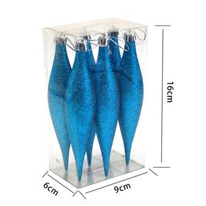 15cm Glass Personalize Baubles <b>Glitter</b> Pendant Christmas Tree Decoration Balls Ornaments - Product Image 3