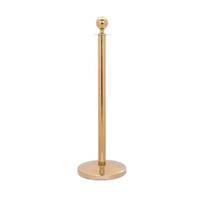 Vente chaude Or Couleur Trafic Foule Contrôle Passerelle Or Queue Bollard Tapis Rouge Velours Corde Supports et Cordes