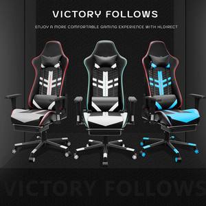 Chaise de <span class=keywords><strong>bureau</strong></span> de jeu Anji moderne, confortable, la moins chère, de course, en PU blanc, PVC, e-sport, massage, pour la maison, le <span class=keywords><strong>bureau</strong></span>, avec repose-pieds - Product Image 6