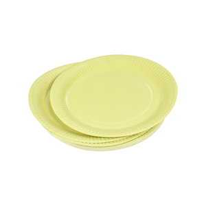 LOT DE 20 ASSIETTES EN PAPIER, DIAM. 18CM, VITAMINES, LIME - Product Image 1