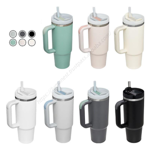 Vente en gros de gobelets isothermes en acier inoxydable 304 à double paroi de 40 oz avec poignée, pour sublimation, vente en gros - Product Image 1