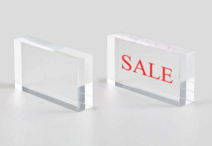 Modern Acrylic Transparent Sign Display Stand with Customizable Color & Size for & Easy Installation for Garment Decoration - Product Image 6