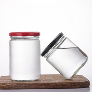 Tùy biến 85ml100ml 155ml 170ml 230ml 330ml 550ml kim loại vít có nắp đậy mật ong mứt lọ thủy tinh tròn Rau souce lọ có nắp đậy - Product Image 3