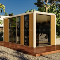 Casa Contenedor Modular Prefabricada Moderna y Económica, Panel Sándwich Transpirable de EPS/Lana de Roca, Marca SS