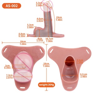 Condones Huecos y Sólidos, Pene Simulado Grande, Pantalones de Cuero de Silicona, Juguetes Sexuales SM para Mujeres - Product Image 6