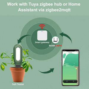 Tuya Smart para Sensor de humedad del suelo, medidor de temperatura y humedad, higrómetro, soporte de garaje para exteriores, asistente para el hogar - Product Image 2