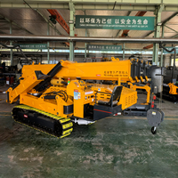 Nouvelle grue araignée de 12 tonnes avec stabilisateurs, mini-grue télescopique sur chenilles pour levage manuel, à vendre