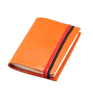 Cubierta de libro de cuero PU cubierta de cuaderno clásico personalizado para la escuela y la Oficina, con planificador diario de Encuadernación perfecta de alta calidad
