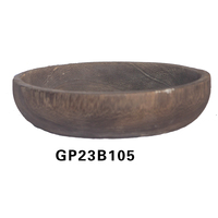Bol décoratif rustique en bois artisanal, plateau central en bois naturel pour table basse, étagère et décoration intérieure