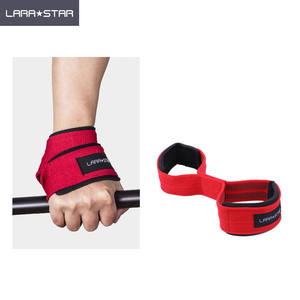 LS0616 şekil 8 sapanlar tipi Fitness eğitim için bileklik kavrama gücü kemer güç ağırlık kaldırma - Product Image 2
