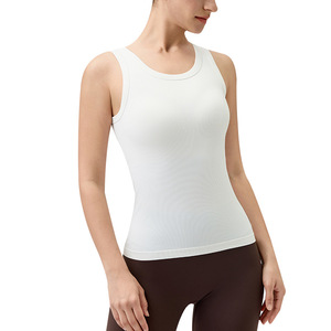Women's Yoga Vest Scoop Neck Backless Breathable <b>Tight</b> Fit Summer 2026 Fitness Sports <b>Top</b> - Product Image 5