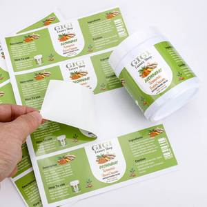 Etiqueta Rectangular de Papel Ecológico Autoadhesiva para Crema Facial de Limón de GIGI Luxury Shop, para Empaque de Cosméticos - Product Image 2