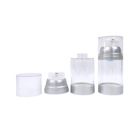Botellas de Loción con Bomba de Vacío Transparentes de Varios Tamaños, Recipientes Reutilizables para Líquidos de Cuidado de la Piel, Ideales para Viajes