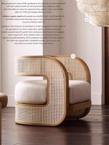 Nouveau spot canapé simple chez l'habitant petite famille loisirs tout chaise <span class=keywords><strong>en</strong></span> <span class=keywords><strong>rotin</strong></span> <span class=keywords><strong>en</strong></span> bois massif - Product Image 3
