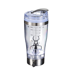 Proteína agitador botella recargable mezclador Vortex para proteínas mezclas eléctrico <span class=keywords><strong>de</strong></span> acero inoxidable proteína batido Copa - Product Image 5