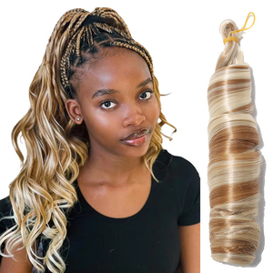 150 G/Pack pré-bouclé vague lâche tressage cheveux pré-étiré boîte rebondissante tresses Crochet 1X <span class=keywords><strong>2X</strong></span> <span class=keywords><strong>3X</strong></span> français Curl tresse cheveux 22'' - Product Image 1