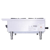 Kompor Gas Komersial, Peralatan Dapur Baja Tahan Karat dengan Katup Pengaman Kompor Gas 6 Tungku Pembakar Gas