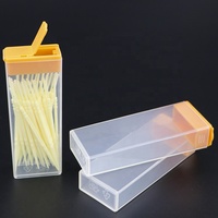 SUNSHING Boîte Distributrice de Cure-dents et Fils Dentaires de Qualité Alimentaire avec Rangement pour Cure-dents, Matériaux Recyclés, Idéale pour les Accessoires d'Écouteurs en Voyage